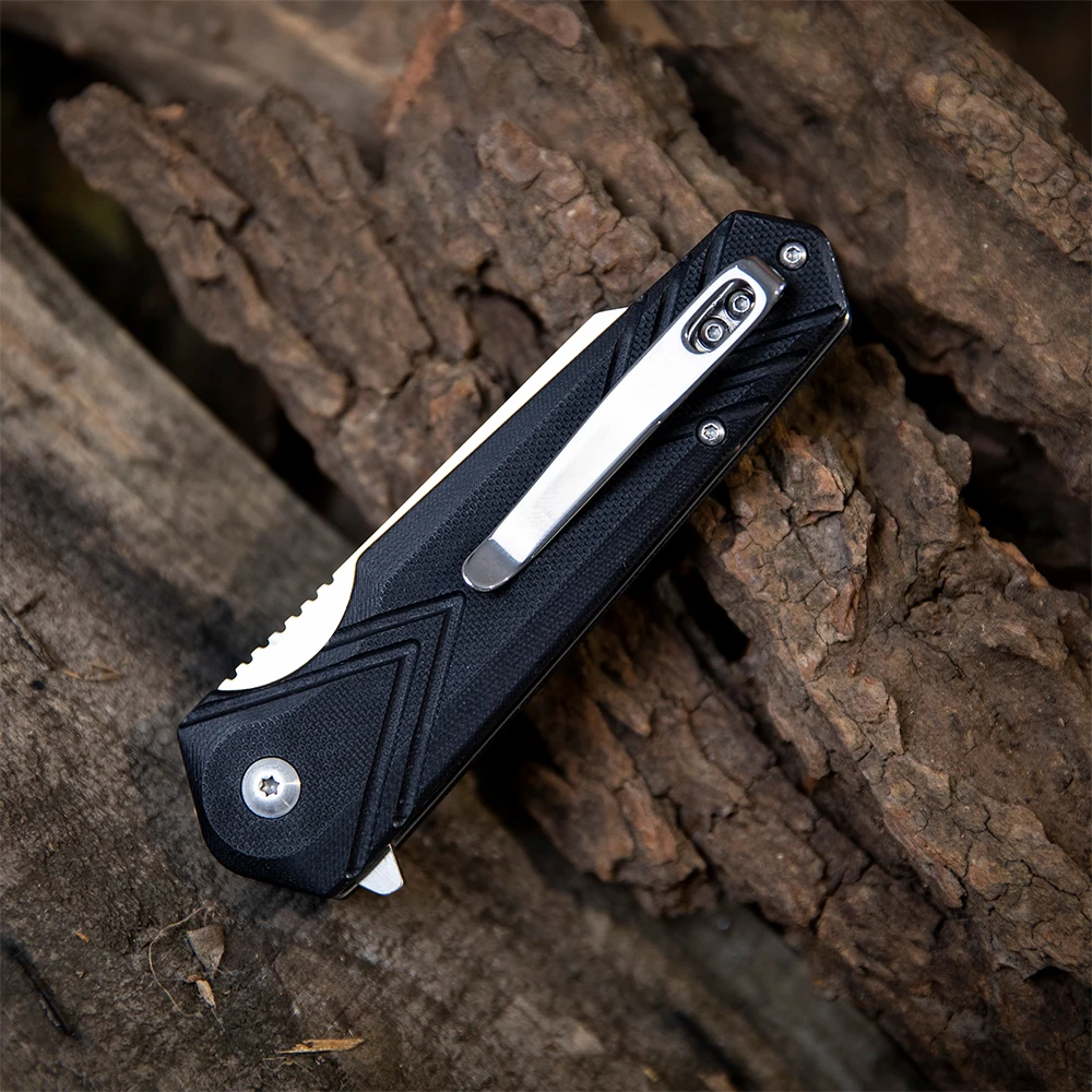 Складной карманный нож с 8Cr из нержавеющей стали шлифовальное лезвие Ручка G10 для