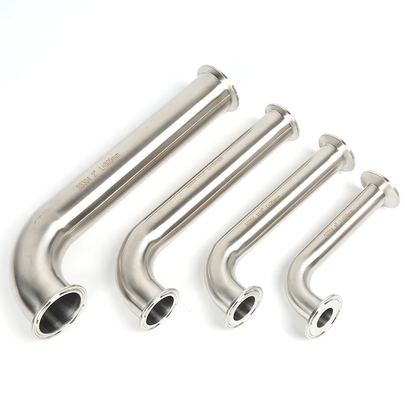 Санитарные локти с тройным зажимом 90 градусов SS304 длинный зажим 1 &quot11/4&quot 2 &quotс