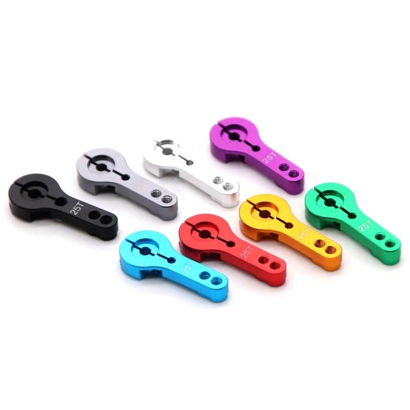 

N80C RC Model Aluminum Servo Horn Car Steering Single Arm Standard Servo Horn Car Parts Metal Made Model Car Upgrade Par