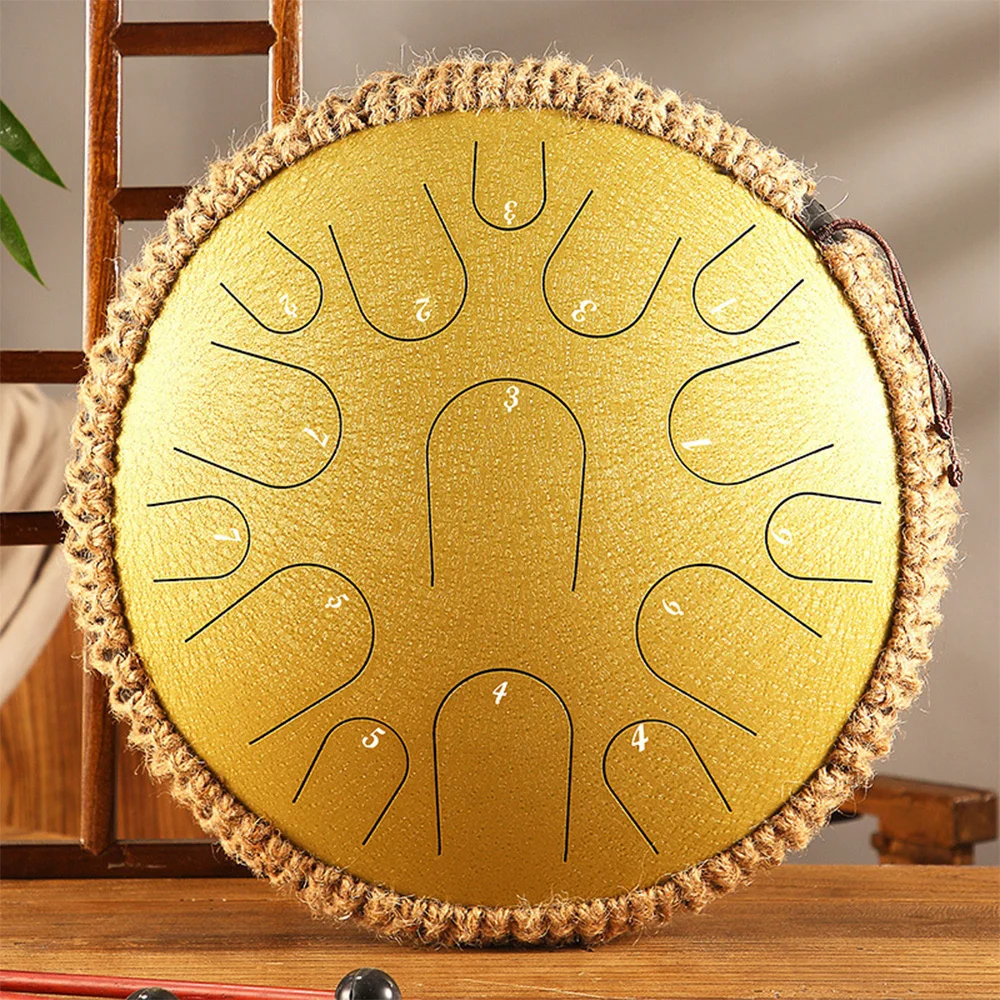 NEW ethereal drum steel tongue drum 13 inch 15 note musical instruments handpan drums percussion instrument Drum sticks Beginner enlarge