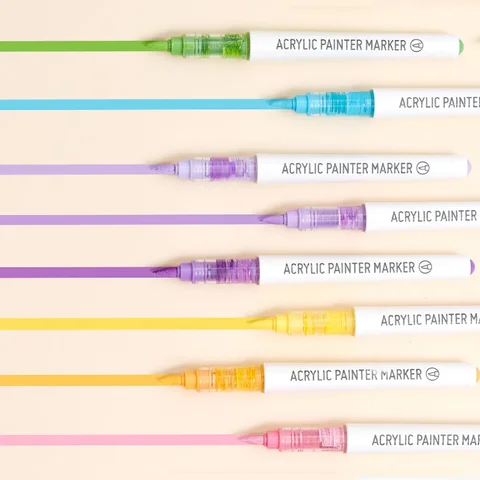 9 цветов/набор акриловых красок, художественный маркер, ручки для рисования граффити «сделай сам», для ноутбука, дневника, письма, живописи, канцелярские принадлежности