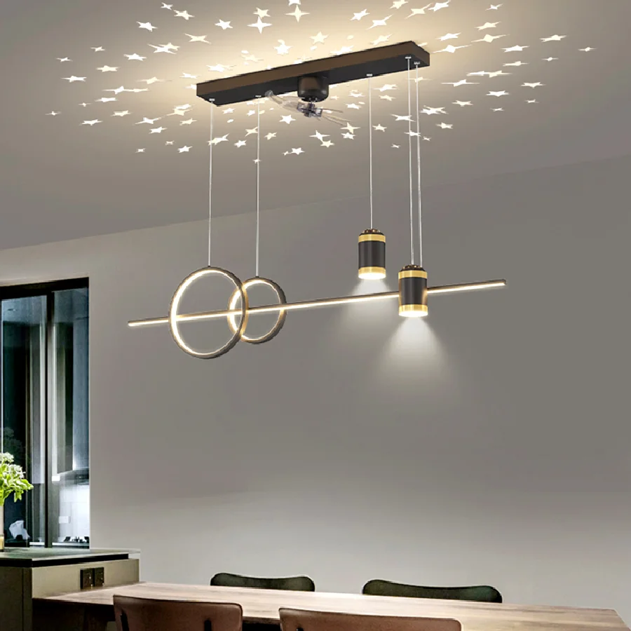 

Nordic dining room Ceiling fans with light bedroom Pendant lights indoor lighting Ceiling lamp hanging light indoor lighting