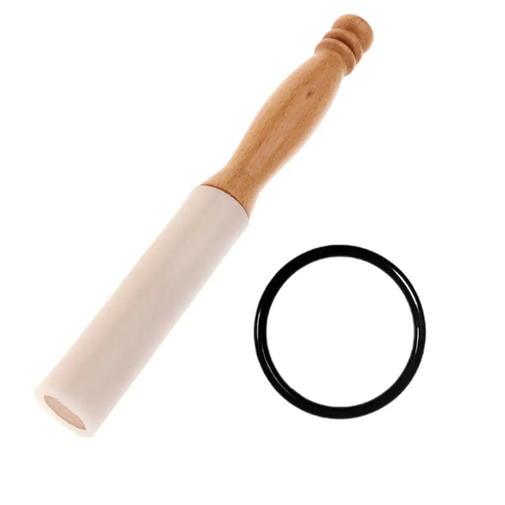 Хрустальные поющие чаши с резиновым молотком и деревянной ручкой поющая