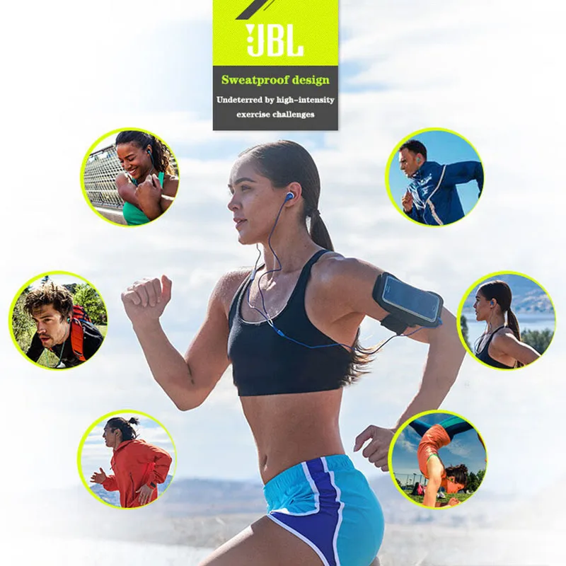 Фото Оригинальные проводные наушники-вкладыши JBL ENDURRUN 2 с разъемом 3,5 мм, водонепроницаемые, для занятий спортом, бега и прослушивания музыки. №3