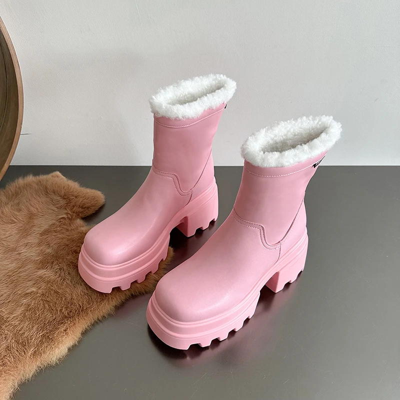 

Новые модные женские ботинки на осень и зиму 2022, женская обувь на толстом каблуке