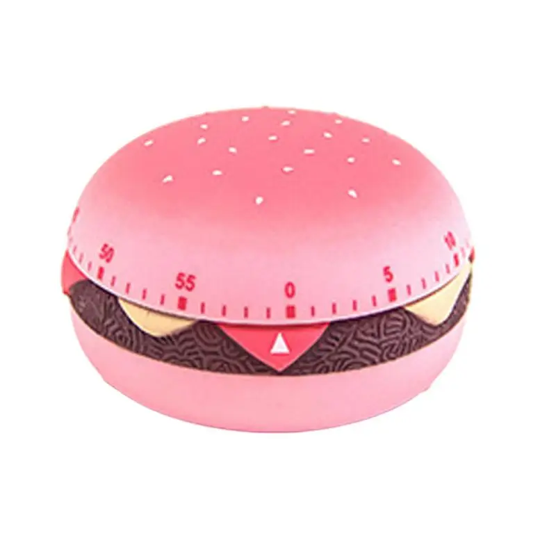 

Kitchen Cooking Timer Burger Shape 60 Minutes Mechanical Timer Management Timer Alarm Clock Cooking Baking Tool