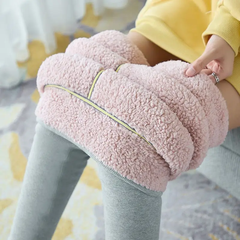 

2023 Women's Autumn Winter New Plus Velvet Thicken Pants Female High Waist Warm Leggings Ladies Solid Color Slim Leggings C97