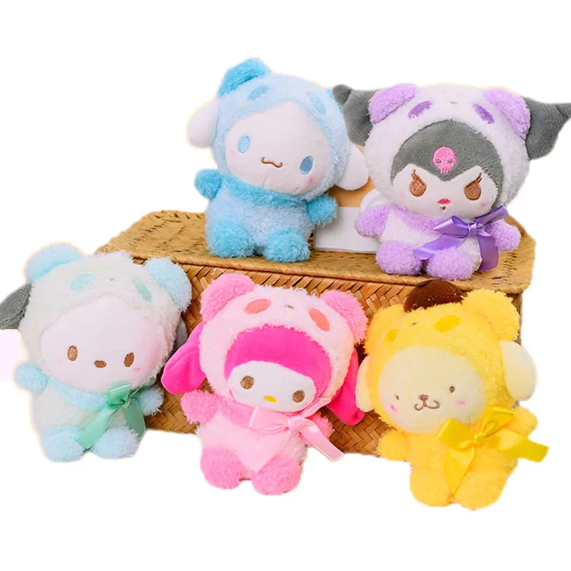 

Kawaii Kt Cinnamoroll Kuromi Melody Плюшевая Кукла мультфильм аниме милая мягкая игрушка для девочки рождественские подарки на день рождения