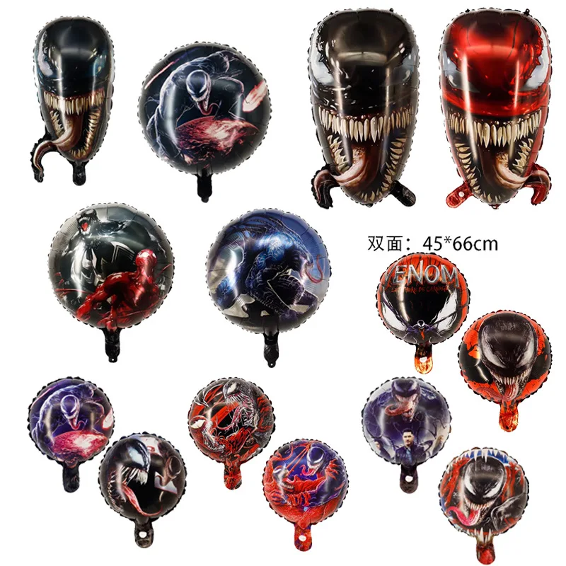 

1pcs Venom Theme Aluminum Balloons Avengers Theme Birthday Party Foil Globos Kids Christmas Halloween Decorations Supplies