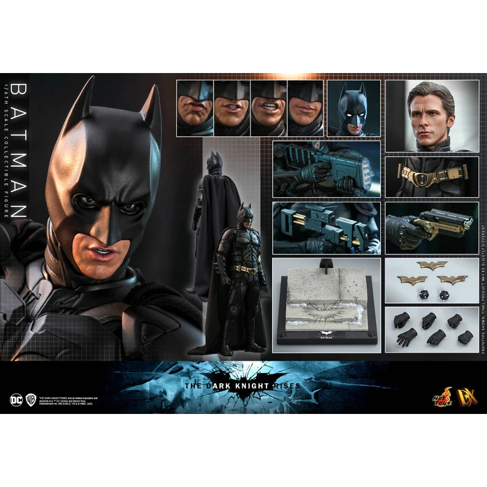 

HotToys 1/6 DX19 Batman Batman: The Dark Knight DC Christian Bale Original Hot Toys Collectible Action Model Anime Figure Toys