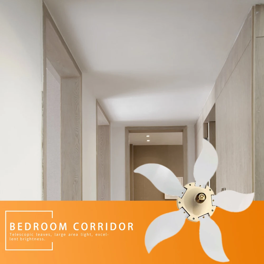 

75W E27 Super Bright LED Garage Light Deformable Basement Ceiling Lamp Fan Blade Soft Light Effect Not Dazzling Non Fading