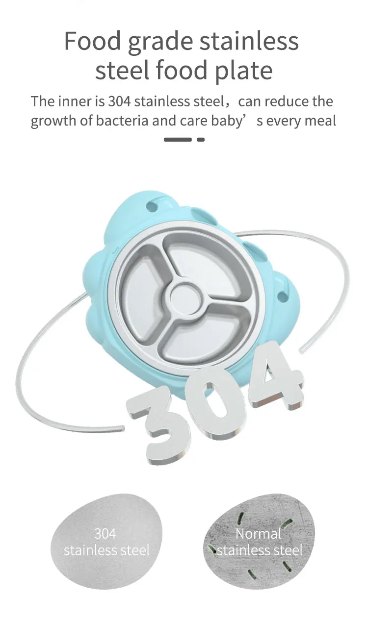 Интересная тарелка для краба из нержавеющей стали с вилкой и ложкой