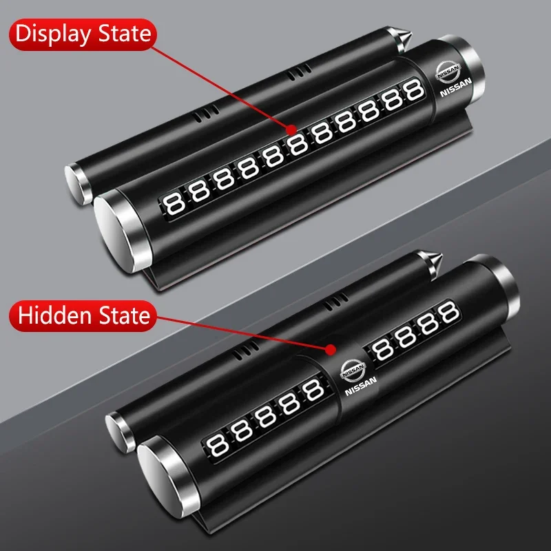 Стайлинг автомобиля временная парковочная карта номерной знак телефона для Nissan