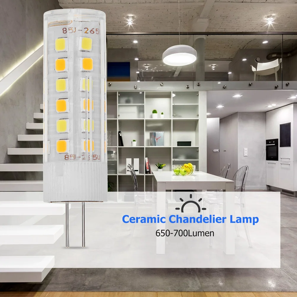 

2835 for LED Spotlight Table Lamps E14G9G4 Tricolor Dimmable LED Light Source Ceramic PC Cover 220V 52 Beads Light