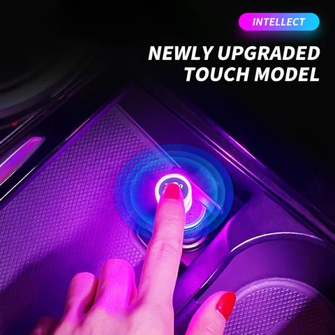 USB мини-автомобильные внутренние атмосферные огни, декоративная лампа для Peugeot 206 207 208 301 307 308 406 408 508 2008 3008 5008 RCZ 607