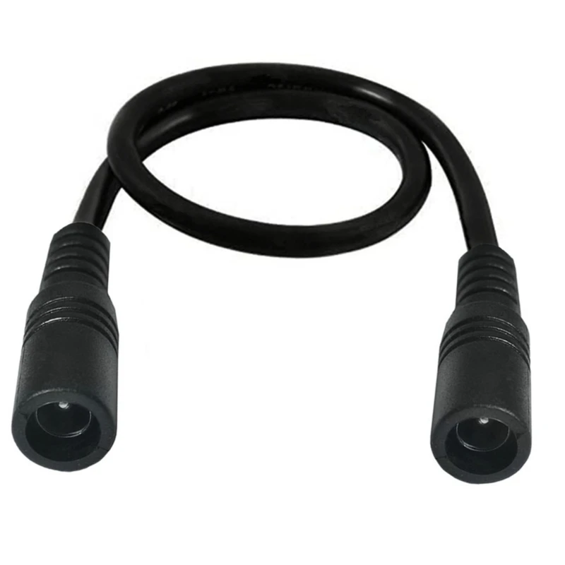 

DXAB 5.5mmx 2.1mm Female to Female Power Connector Adapter Cable for Led Strip Black Power Supply Adapter Wire Accessorie
