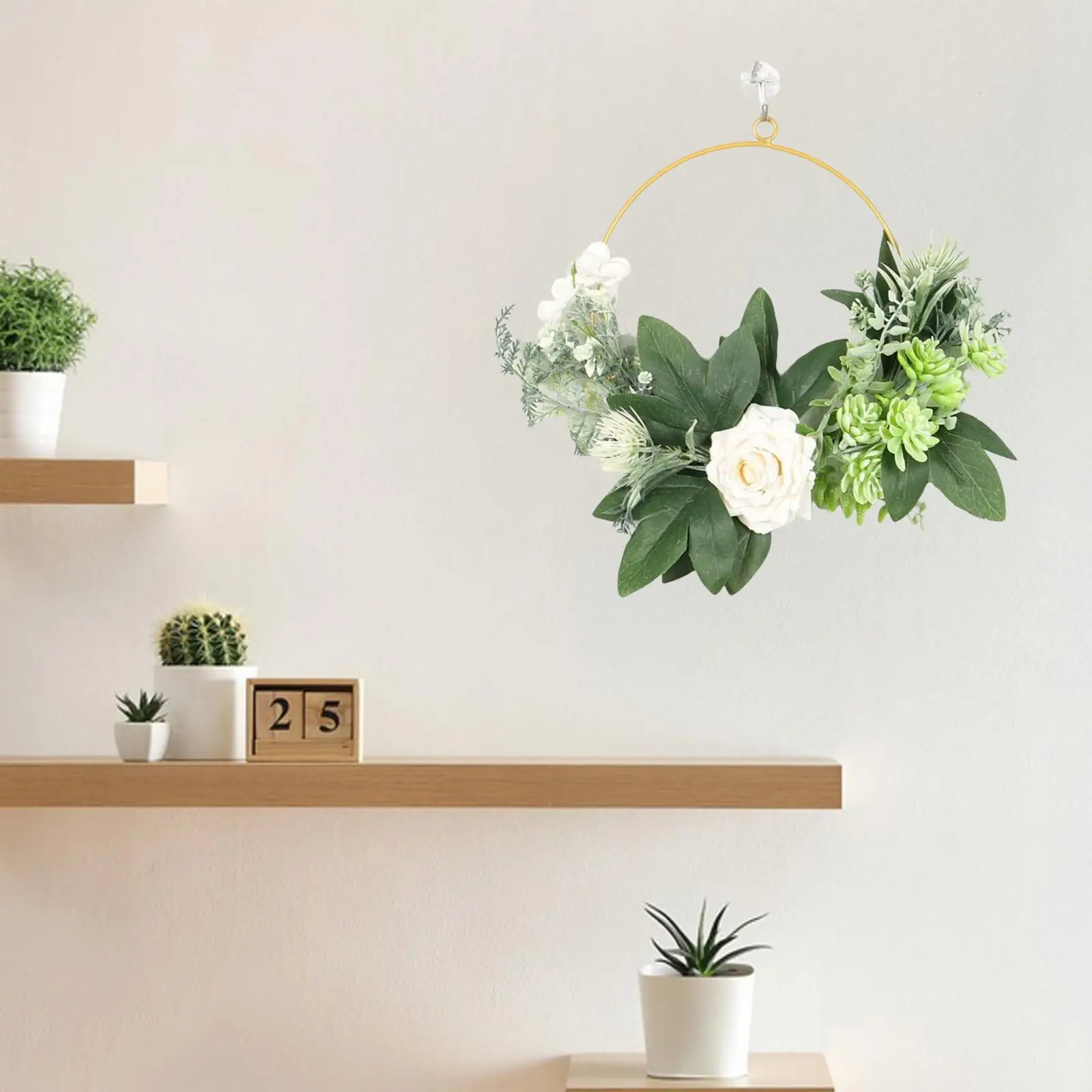 11 8-дюймовый хрустальный венок с бриллиантами и зеленой гирляндой для декора