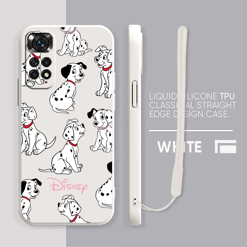 

Dog 101 Dalmatians Cute Phone Case For Xiaomi Redmi Note 11 11S 10 10S 9 9S 9T 8 8T 7 5 Pro Plus Liquid Rope Candy Cover Fundas