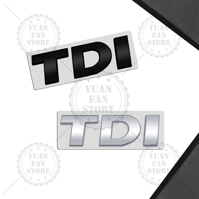 Фото Эмблема TSI TDI, Стайлинг автомобиля, 3D наклейка, логотип из АБС-пластика, значок для Tiguan Polo Golf 4, 5, 6, MK6 Passat B5 B6 Bora Jetta Touran T-Cross Caddy №2