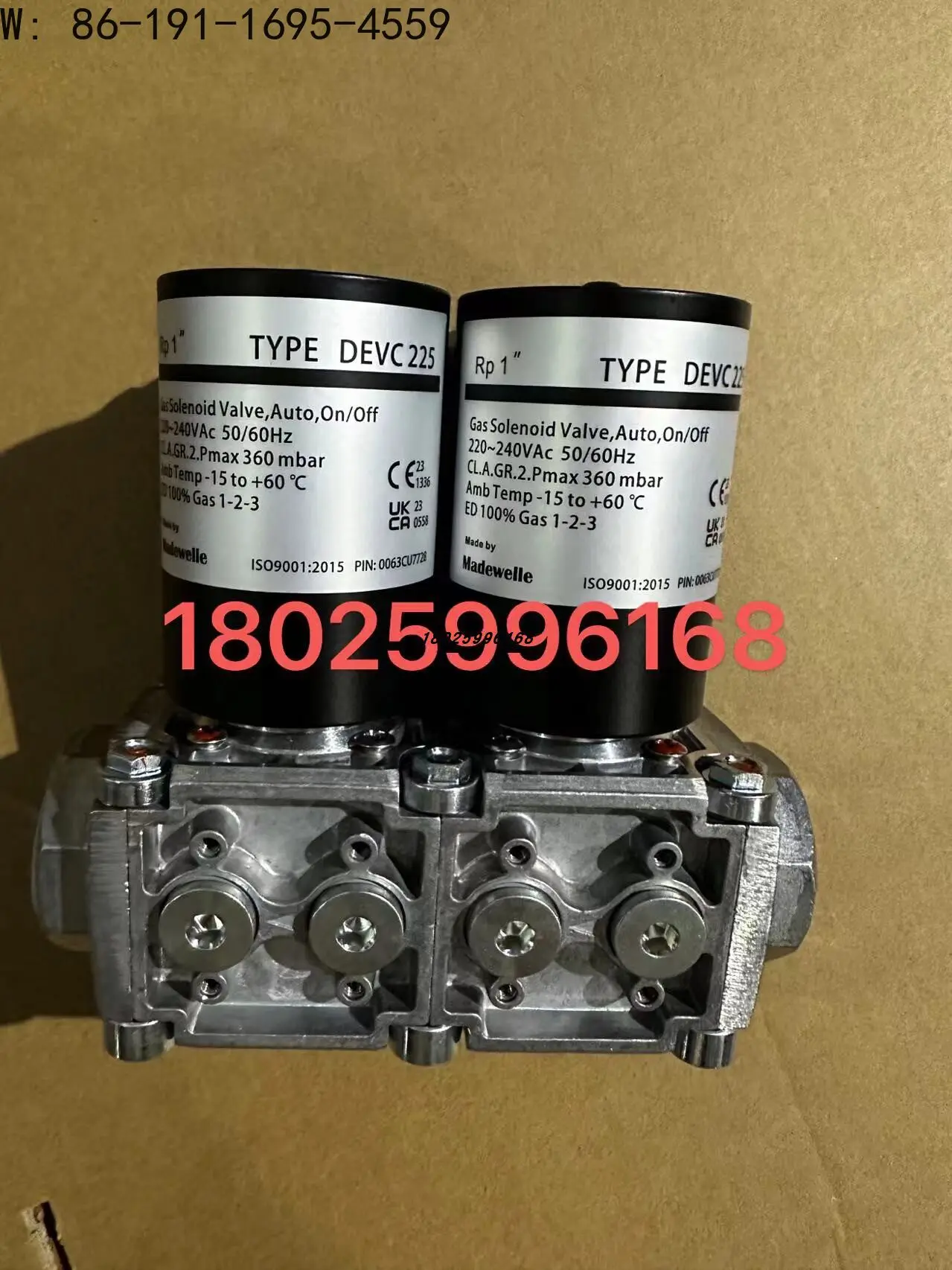 Фото Газовый электромагнитный клапан Madewelle TYPE DEVC225+ (комбинированный клапан), DEVSC220, 225, 450 №5