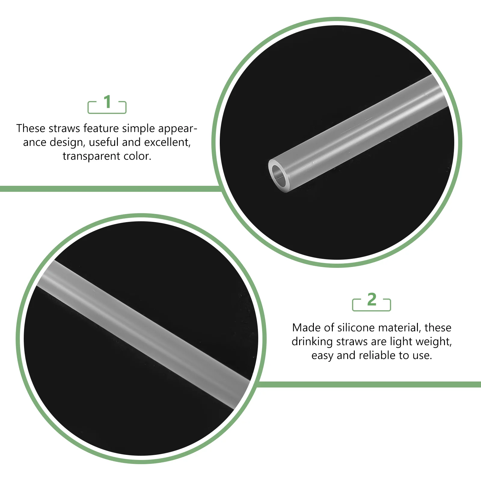 10 шт. прозрачные гибкие соломинки чашка для воды силиконовый венчик матча