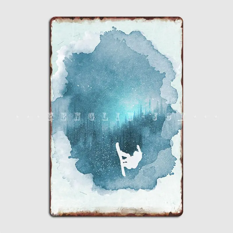 

Snowboard Metal Plaque Poster Mural Painting Retro Pub Garage Cinema Living Room Tin Sign Posters