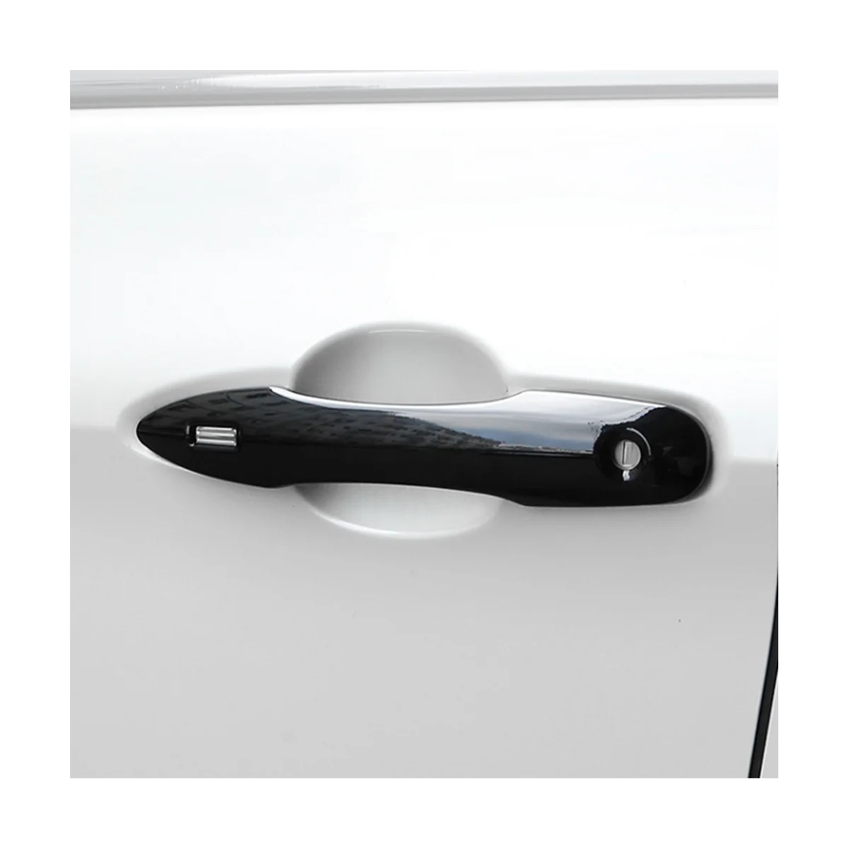 Глянцевая черная обшивка боковой двери для хэтчбека Toyota Corolla 2019-2023