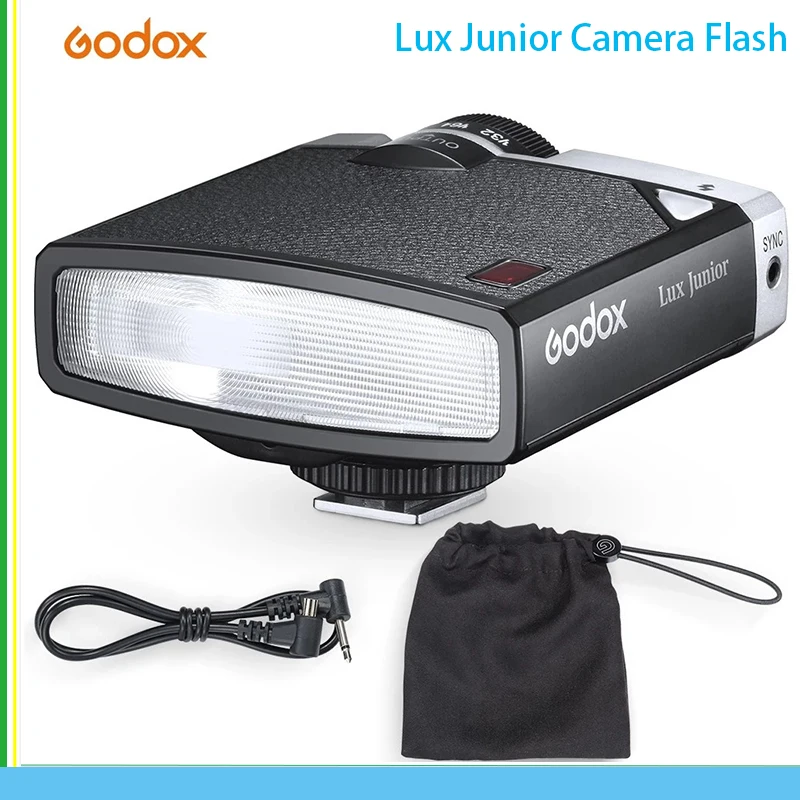 GODOX Lux Junior Camera Flash GN12 6000K±200K 7 Levels Flash Speedlite Trigger  for Fujifilm, Canon, Nikon, Olympus, Sony Camera