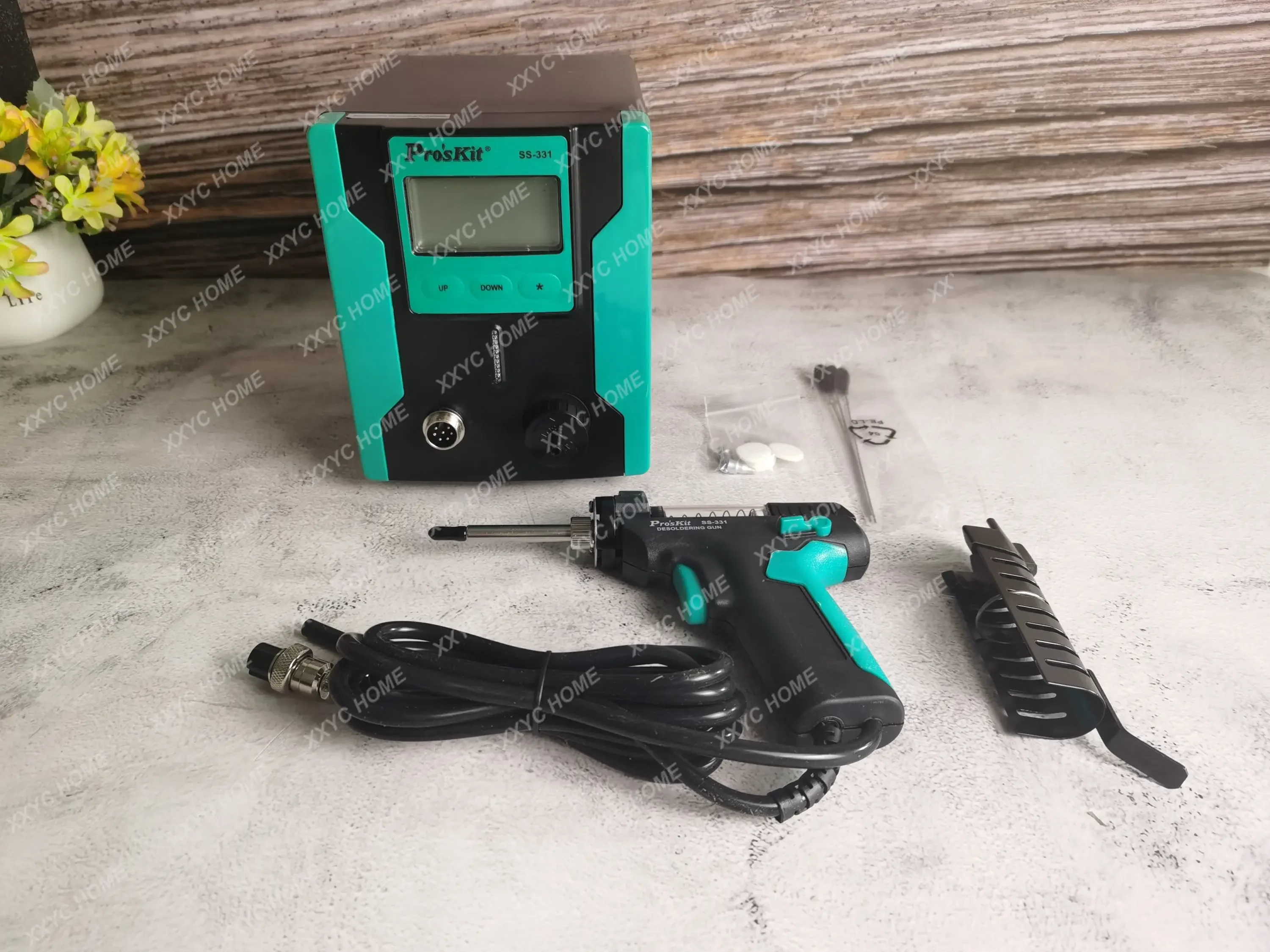 Pro'sKit SS-331H ESD ЖК-цифровой электрический оловоотсос BGA для распайки всасывания