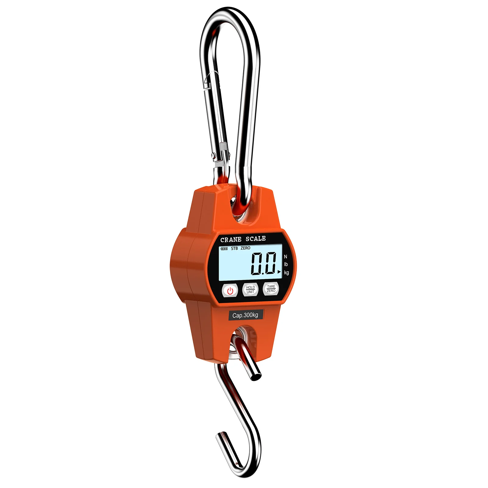 Portable Crane Scale 660lb/300kg Heavy Duty Electronic Digital Scales  Hanging Hook Scale Luggage Baggage Bag Weight Balance