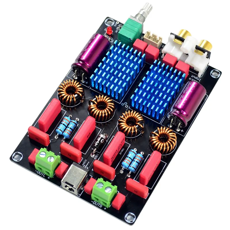 

TPA3116 Digital Power Amplifier Board TPA3116 2.0 Dual-Chip 100W+100W High-Power Class D Audio Power Amplifier Board