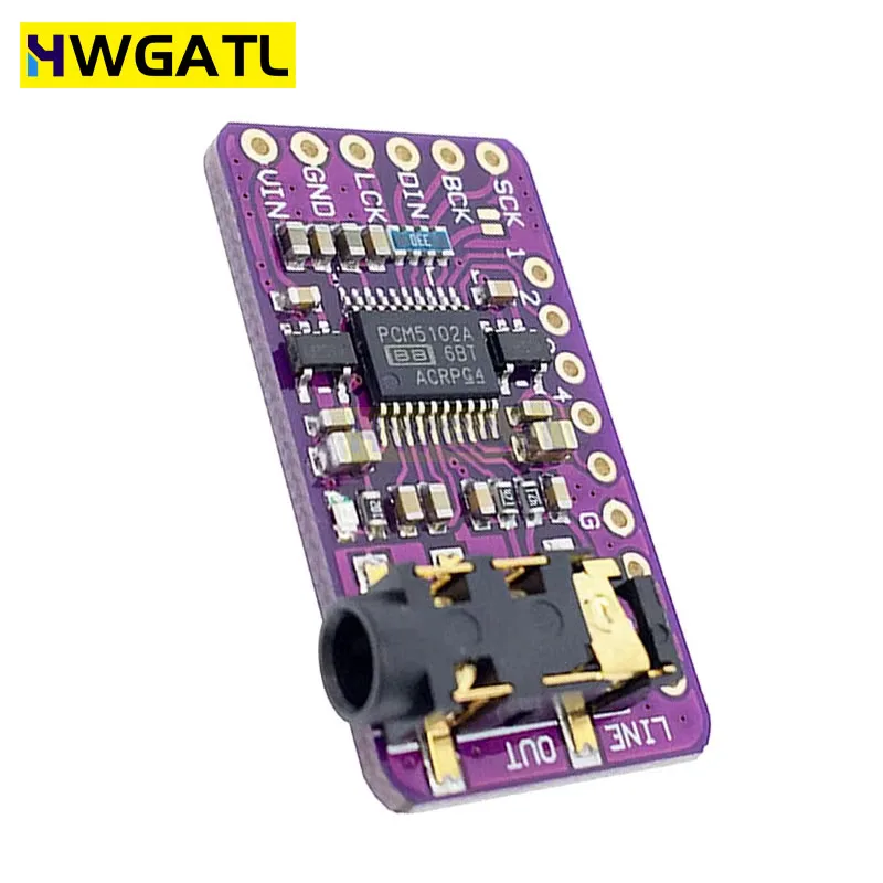 Интерфейс I2S PCM5102A ЦАП декодер GY-PCM5102 модуль плеера для Raspberry Pi pHAT форматная плата