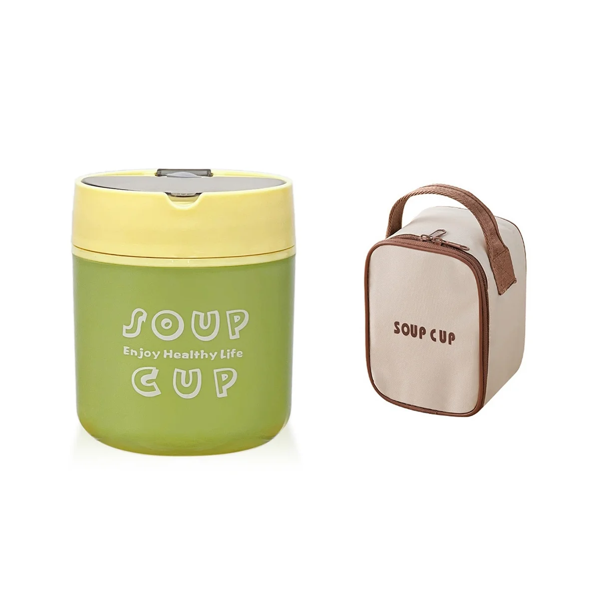 

Insulated Food Container, 18 Ounce Stainless Steel Kids Adult Thermos for Hot Food, Vacuum Insulated Food Jar, Green