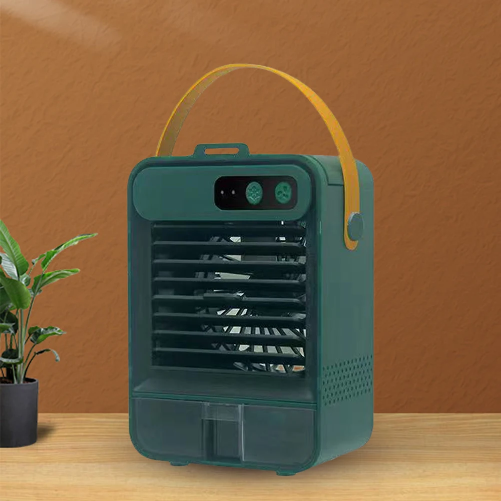 

Mini 1200mah Table Air Cooler FanPortable Air Cooler USB Charging Low Noise Humidifier Mist Cooler 3-Speed for Home/Office/Dorm