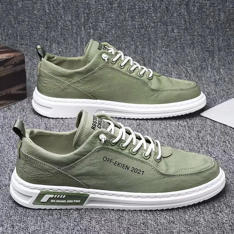 

Shoes Men's 2022 New Ice Silk Canvas Shoes All-match Soft Bottom Casual Sports Men's Shoes Breathable Sneakers Zapatillas Hombre