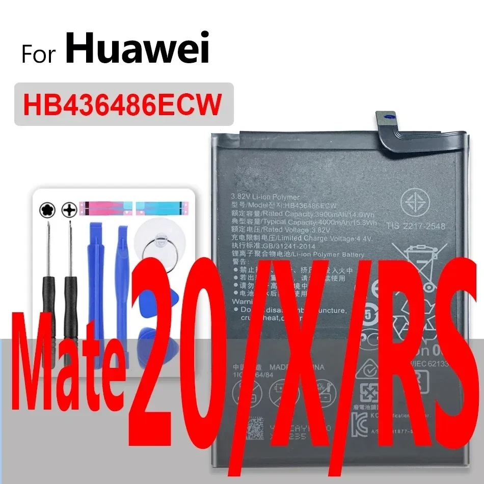 Аккумулятор для Huawei Mate 1 2 7 8 9 10 20 SE X RS S Lite Pro/nova 2i 3 3i 3E 4 4e 5i Smart/nova2 Plus nova2Plus/nova3e