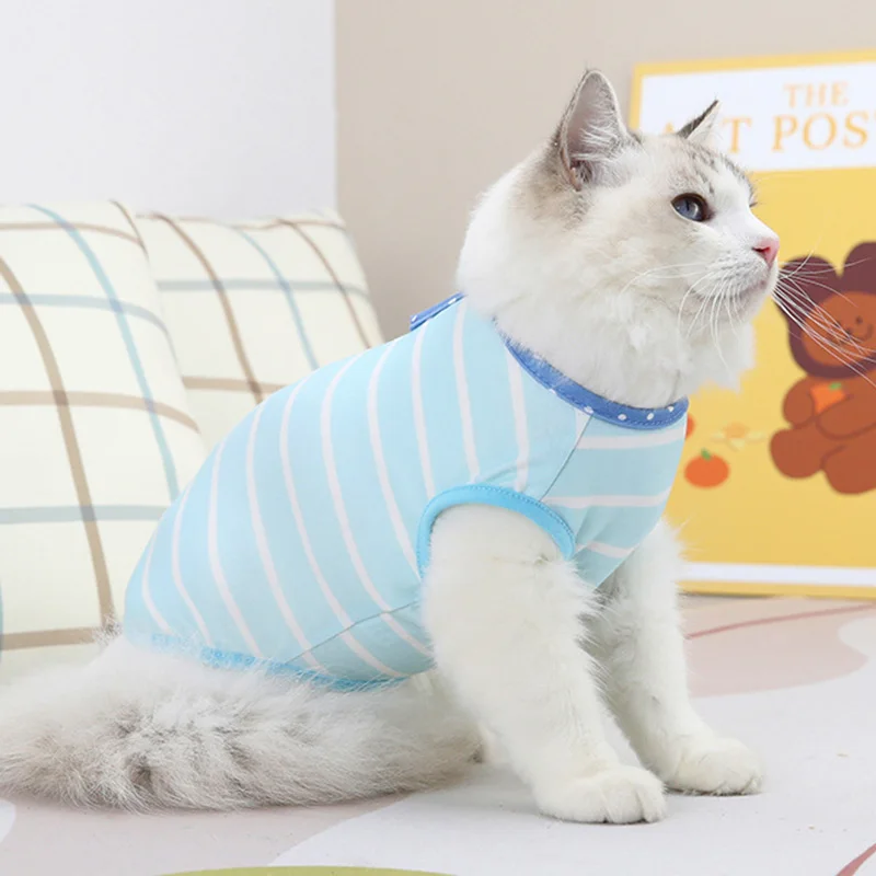 Классическая полосатая рубашка для собак дешевая одежда маленьких летняя
