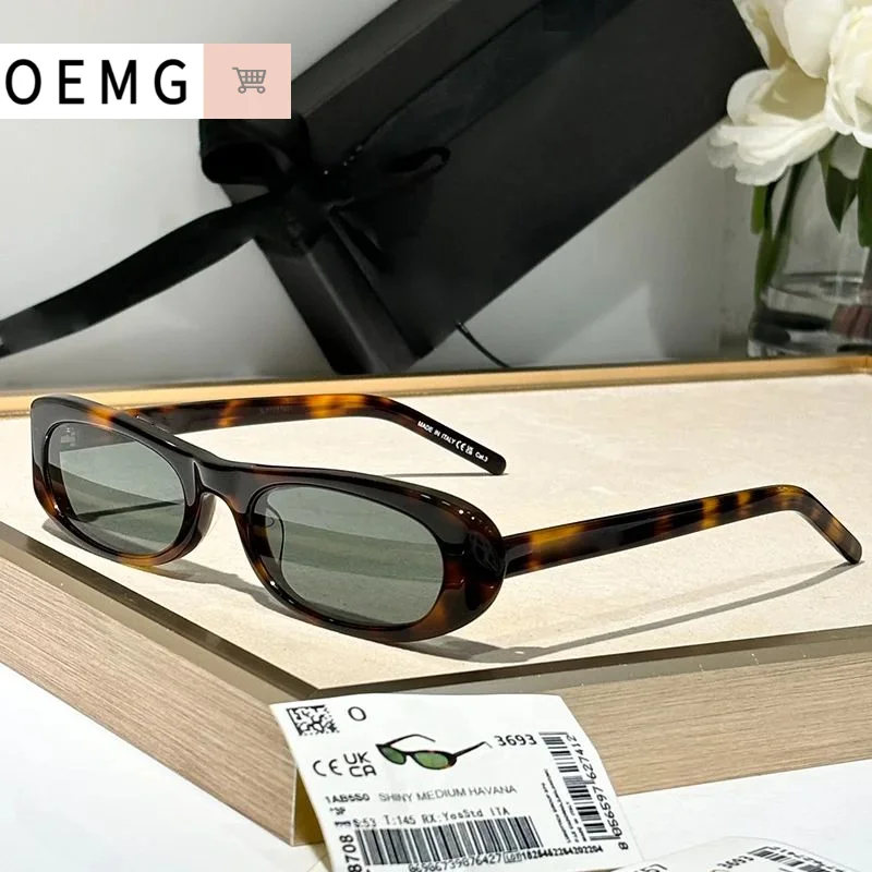 INS модные женские классические солнцезащитные очки кошачий глаз 2024 SL557 роскошные