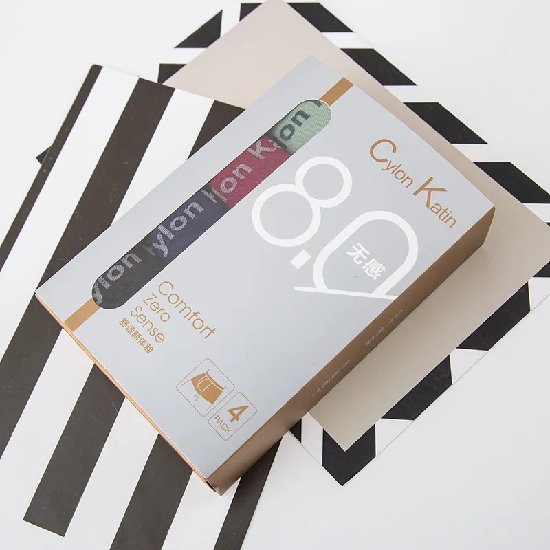 Men's Underwear Unfeeling 8.0 Hot Underwear Men's Boxers Waist Breathable 4-pack Boxer Shorts Head Wholesale