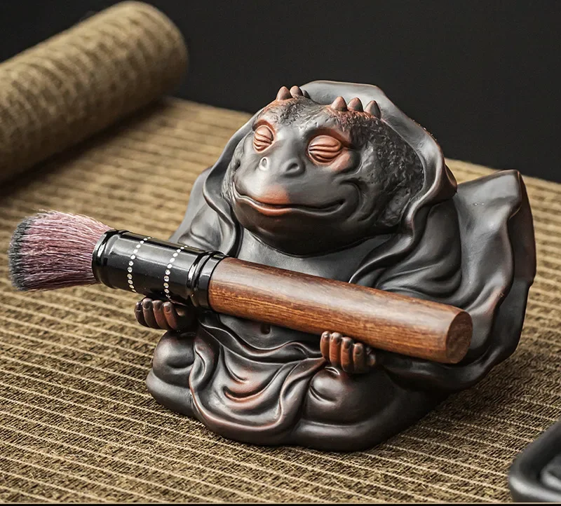 

Фигурки жабы из фиолетовой керамики Jianshui