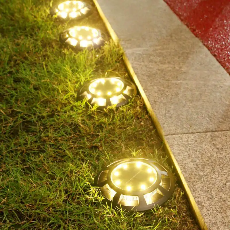 

Solar Lawn Light Underground Lamps Outdoor Solar Decor Lamp For Garden Courtyard Villa Street Waterproof Patio Yard Lighting