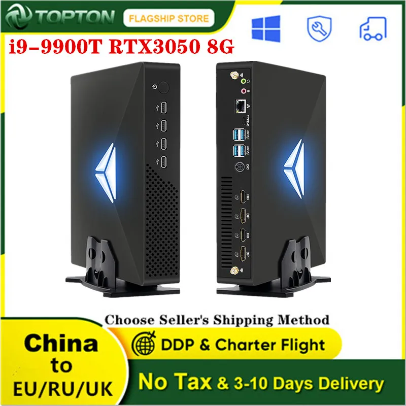 

Topton MV200 новый игровой компьютер Intel Core i9 i7 i5 Nvidia RTX 3050 8G GDDR6 Настольный ПК Windows 11 2 * HDMI2.1 2 * DP1.4 4x8K UHD
