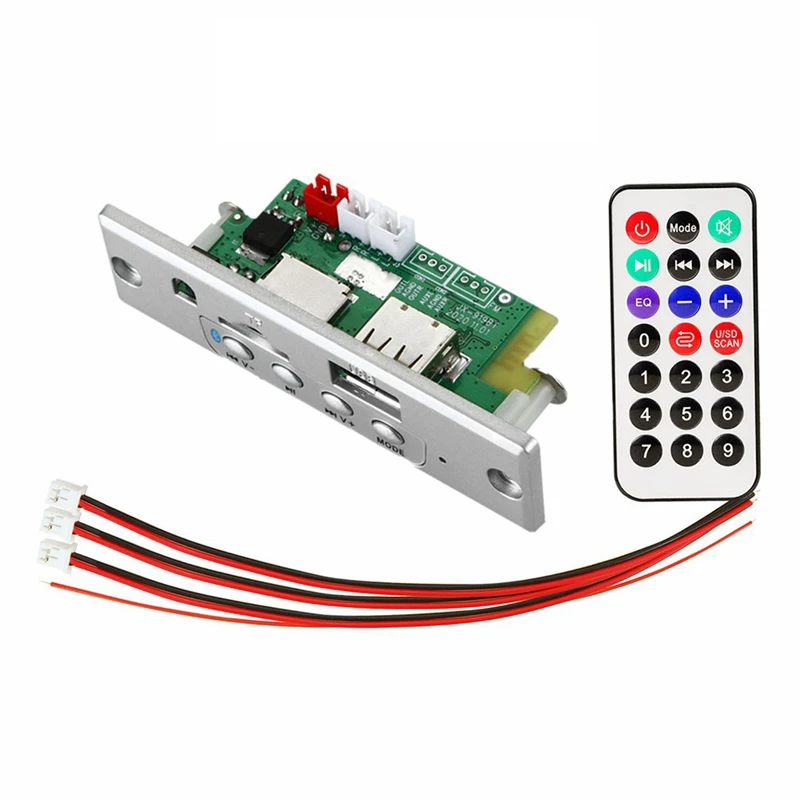 

Модуль усилителя 2X25W MP3, Плата декодера 5,0, совместимая с Bluetooth, Модифицированная Плата декодера WMA для автомобильного динамика без потерь