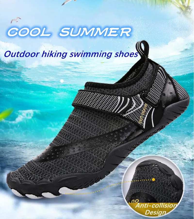 

Men Swimming Shoes Beach Aqua Shoes Women Quick Dry Barefoot Upstream Surfing Hiking Water Shoes Wading Unisex Sneakers
