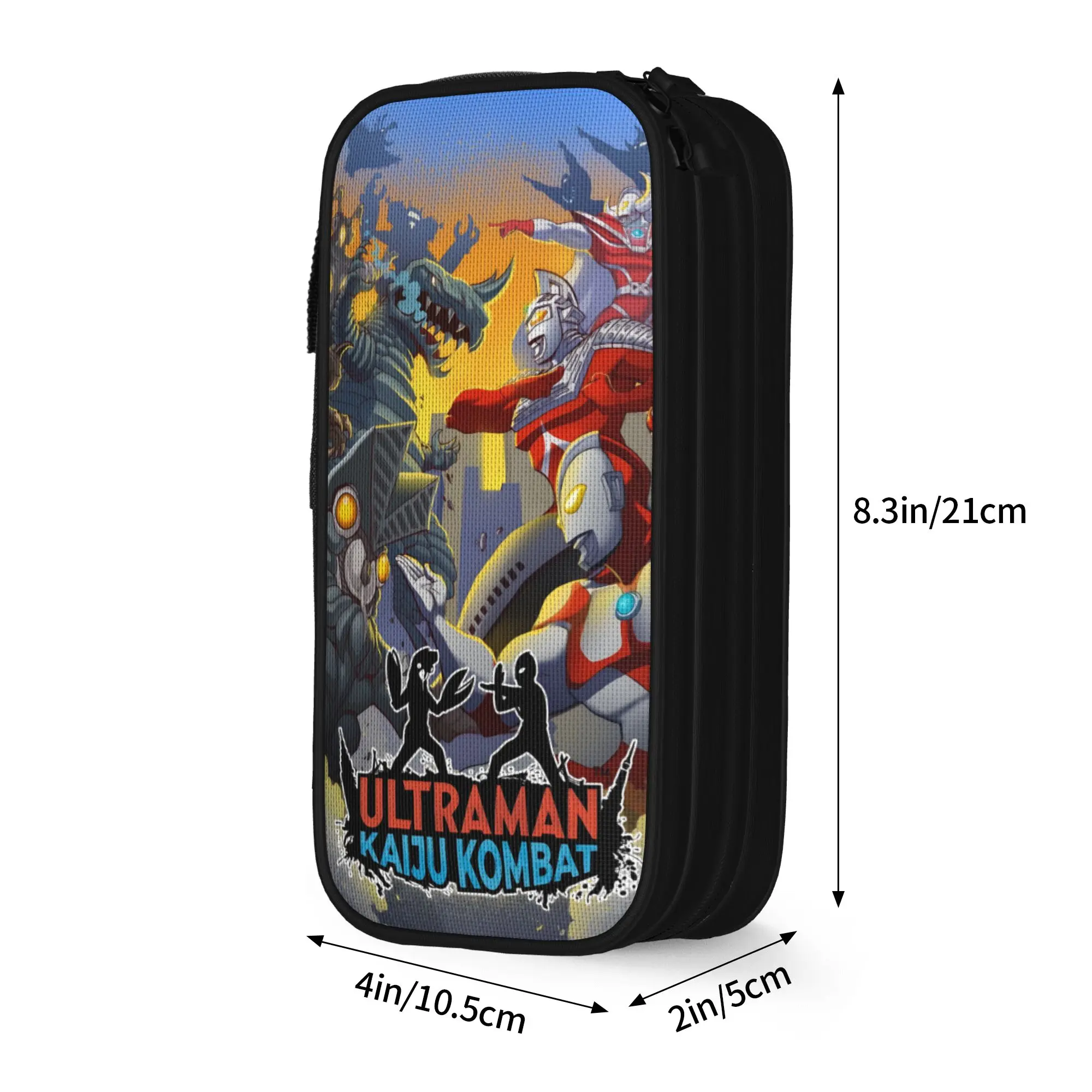 Фото Пенал для карандашей Custom Ultraman Hot Japan Comic Kawaii, большой вместимости, для мальчиков и девочек, студенческий пенал для канцтоваров №4