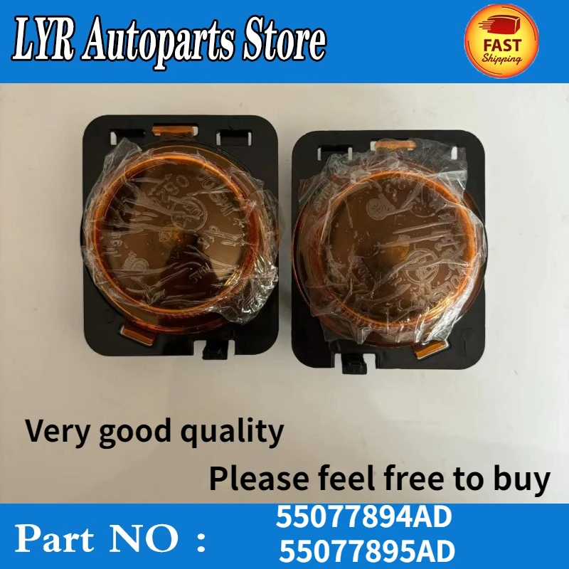 

Боковой фонарь переднего крыла для Jeep Wrangler JK 07-17, галогенный габаритный указатель поворота 55077894 АД 55077895 AAD