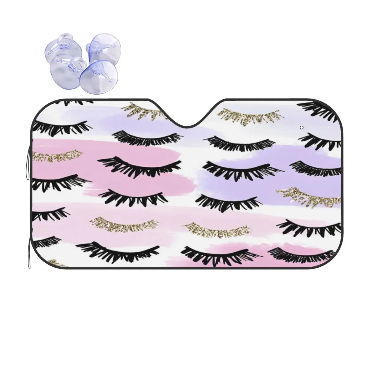 Симпатичный солнцезащитный козырек на лобовое стекло для ресниц выдвижной