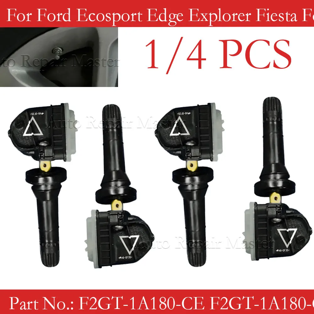 1/4 шт. 433 МГц F2GT-1A180-CE датчик давления в шинах TPMS для Ford Edge Explorer Fiesta Van Focus IV Mustang Tourneo