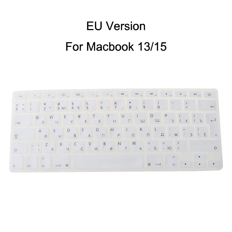 Европейская версия русская клавиатура силиконовый чехол для Apple Macbook Air Pro 13 15 |