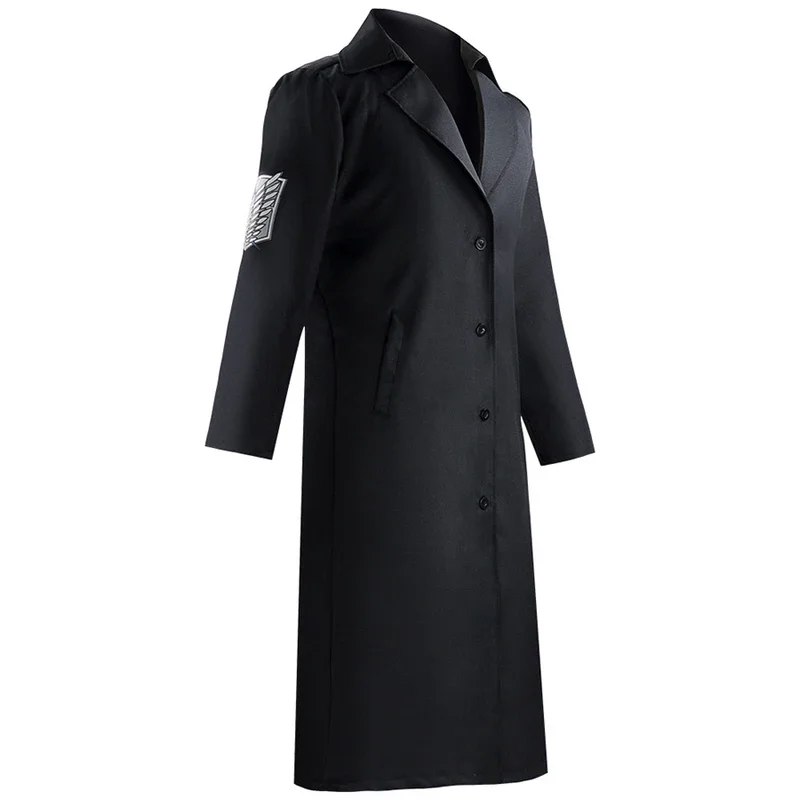 Аниме Атака Титанов Косплей Плащ Пальто Shingeki no Kyojin Rivaille Mikasa Eren Куртка Длинный